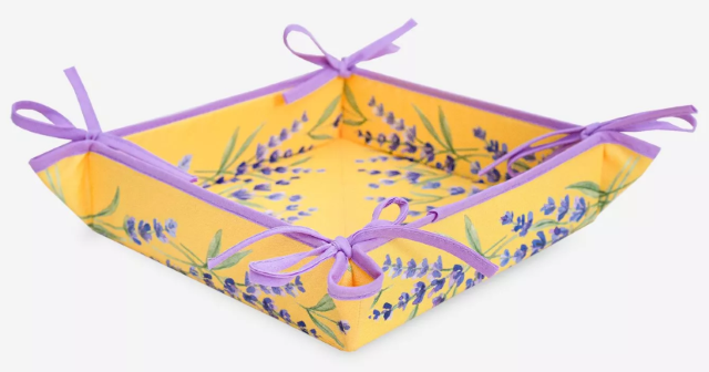 Provencal "coated" bread basket (Bonnieux. yellow)
